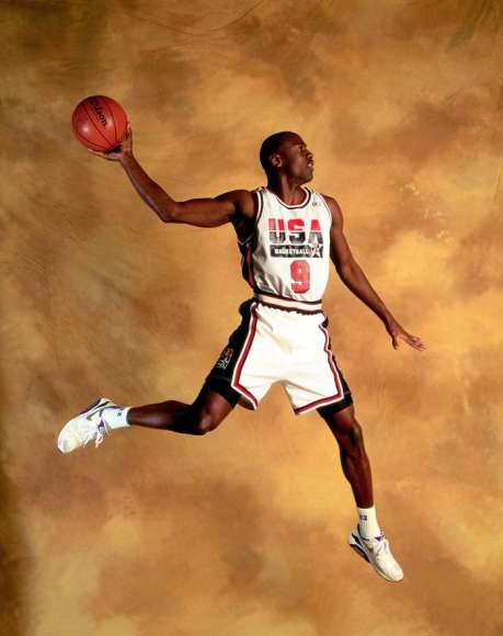 Naklejka Michael Jordan w akcji