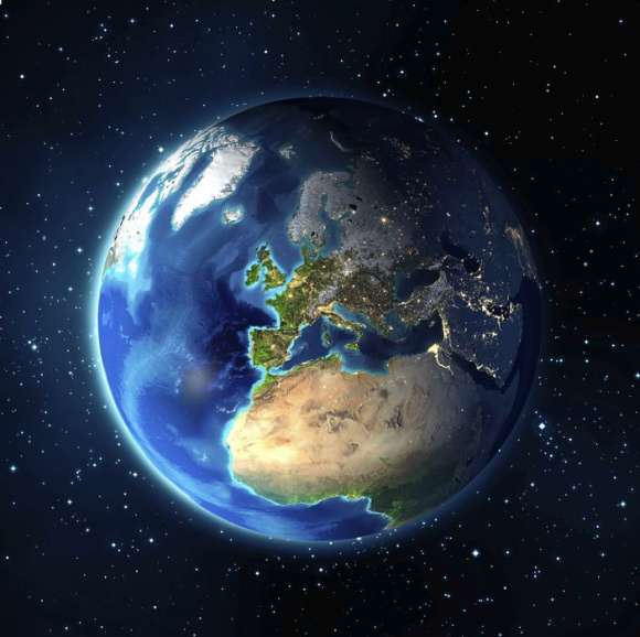 Fototapeta Ziemia: Europa - widok z kosmosu