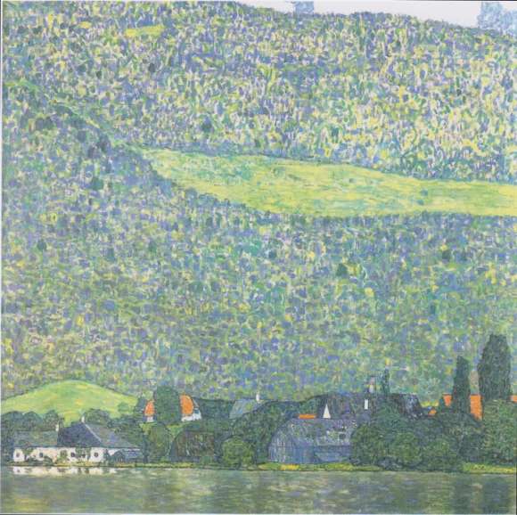 Naklejka Gustav Klimt Litzberg am Attersee