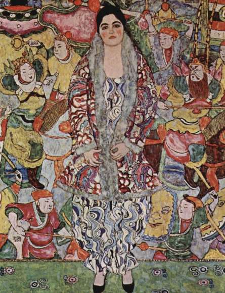 Naklejka Gustav Klimt Portret Fryderyki Marii Beer